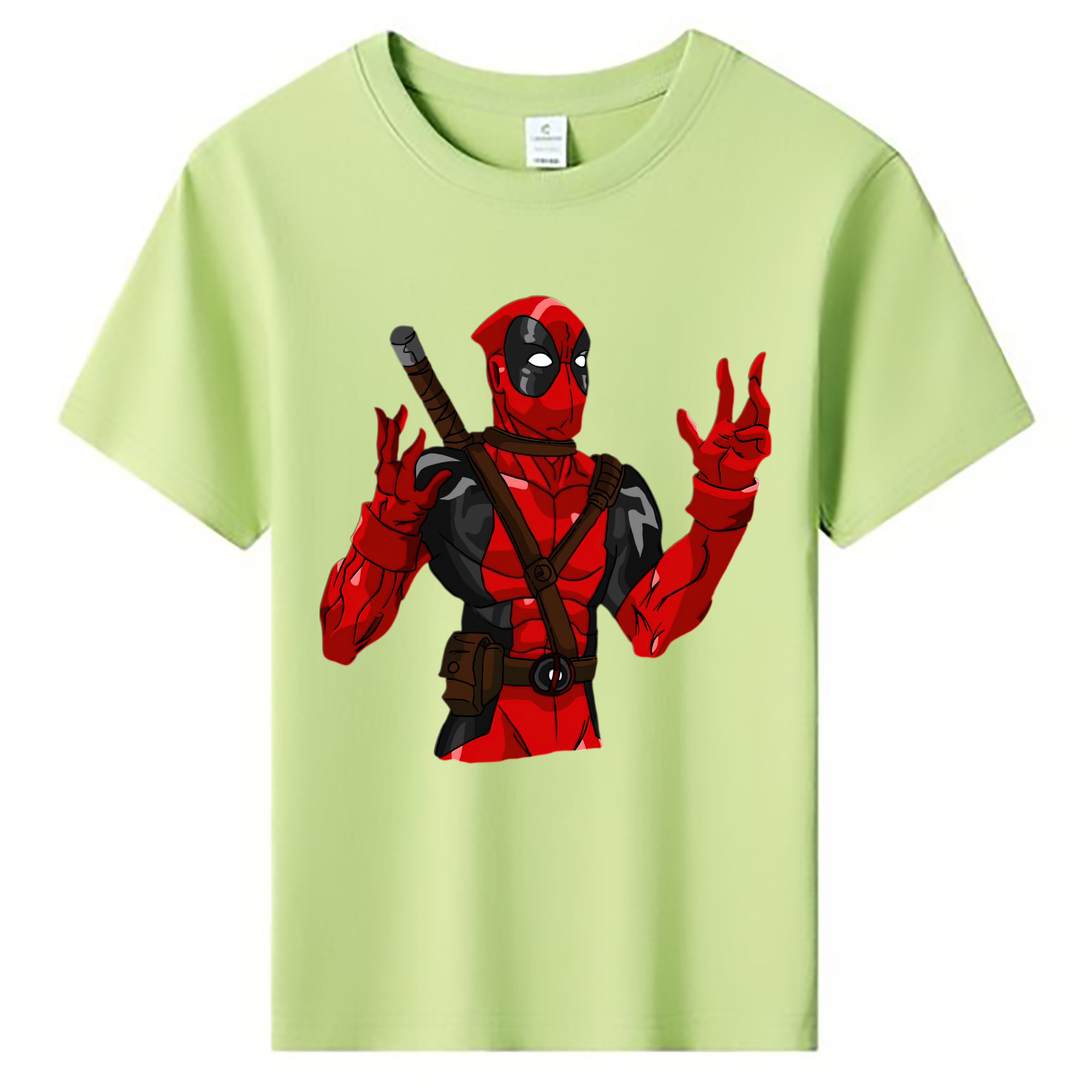 （画像用） Deadpool デッドプール 綿100％キッズTシャツ（フロントプリント）